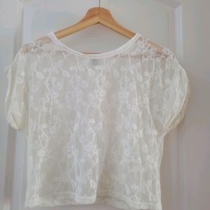 Lace crop top
